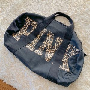 VS PINK Cheetah Logo Duffle Bag